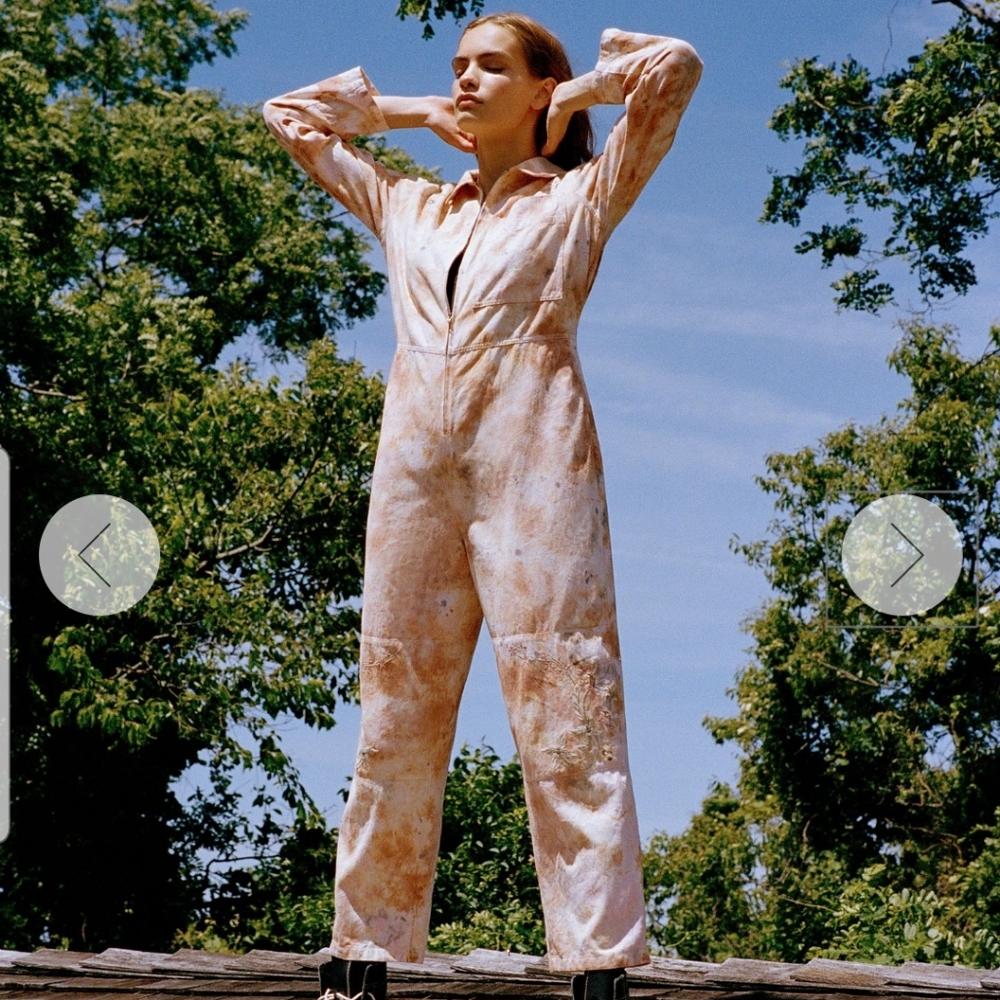 Kimchi Blue Tie-Dye Coverall Jumpsuit